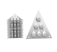 Generic 12 Pieces Push on Mounting Clips Surface Mount Impaler Easy Installation Push on