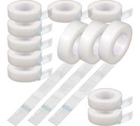 Generic 12 Rolls White Pe First Aid Tape for Wound Care and Dressing Retention, Lightweight and Easy to Fix Joints, for Outdoor Injuries and Self Nursing