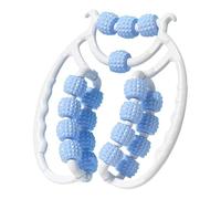 Generic 12 Wheels Muscle Roller, Hand Held Muscle Roller for Legs, Cellulite Massager, 12 Wheels Multifunctional Massager, Muscle Relaxer for Yoga Studio (Blue)