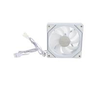 Generic 120mm ARGB PWM Case Fan with Brilliant Colors and Silent Technology for PC Cooling RGB Motherboard Sync 4pin 1 Unit (Positive Leaf White)
