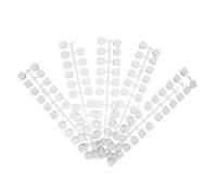 Generic 120pcs Nail Sample Display Board 0.6inch Flat Plastic Nail Colour Display Card for DIY Manicure