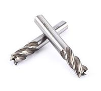 Generic 12mm HSS CNC Straight Shank 4 Flute End Mill Cutter Drill Bit, High Toughness Abrasion Milling Rotating Tool for CNC Data Processing Center, Carved, Suitable for Copper, Aluminum, Tool Steel