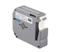 Generic 12mm Label Tape, Black Letter White Base PET Material with Alcohol Water Strong Adhesion & Fade Proof, Compatible for Label Printer PT 65, PT 70, 80, Original Model M, K231