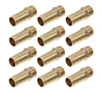 Generic 12pcs Brass Air Hose Connector Male Threaded Fitting with Easy Operation and One-piece Molding, Sturdy Brass Material with Smooth and Sturdy Surface for Garden and Workshop Use