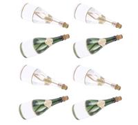 Generic 12pcs Bubble Bottles Empty Plastic Wedding Bubble Bottles for Wedding Birthday Shower Outdoor Entertainment Decorative Refillable Easy to Wash Adults