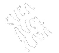 Generic 12pcs Bulb Retaining Spring Clips Universal Metal Headlamp Holder Clamp/Holder for H1 H3 H4 H7 Bulbs Stable Installation for Car Headlights