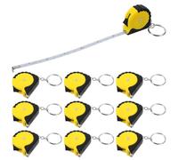 Generic 12pcs Compact Measuring Tape Retractable Keychain with Carbon Steel Blade and Abs Casing, Pocket Tape Measure for Versatile Body Measuring and Portable Use in Daily Tasks