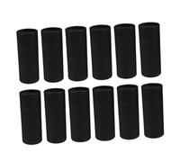Generic 12pcs Kraft Paper Jar Empty Cardboard Boxes Round Gift Packaging Tube Container with Lid for Tea Candy Coffee Cosmetic Essential Oil Lip Balm Tubes Crafts