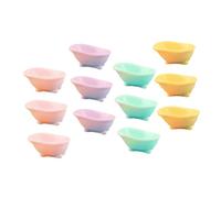 Generic 12pcs Miniature Bathtub Ornaments House Tiny Bathtub Decor Doll Bath Tub Small Bathtub Container Dollhouse Bathroom Mini Bathtub for Hamsters Makeup Storage Bathtub Resin