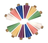 Generic 12Pcs Nail Jewelry Picker Pen Set with Double-Ended Wax Tips Multi-Color Nail Art Dotting Tools for Acrylic and Rhinestone Application Suitable for Professional Design