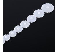 Generic 12pcs Plastic Gear Parts Set for Model Technology Production Robots and Cars Crafting