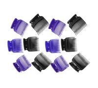 Generic 12pcs Roller Jaw Clips Hot Curler Clamp Replacement Hot Curlers with Clips Hair Curler Claw Clips Hot Roller Clamp Clips for Electric Rollers Hot Curler Clip Replacement Abs