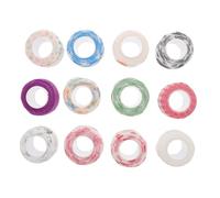 Generic 12pcs Self Adhesive Finger Protective Bands Flexible Breathable Sports Wraps Multi Color Finger Tapes for Injury Cover and Fixation