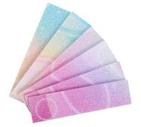 Generic 12pcs Sensory Calming Strip Stickers 10x2.5cm Adhesive Anxiety Relief Mood Pressure Reducing Decorative Sticker Set for Desk and Office