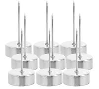 Generic 12pcs Silver Iron Candle Cups for Candlesticks with Spike Insert, Reusable Xmas Candle Holder Set to Enhance Christmas Atmosphere, Suitable for Occasions and Insert