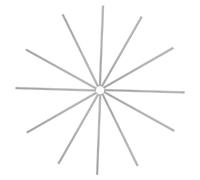 Generic 12Pcs Stainless Steel Blocking Pins for Crochet and Knitting Durable Pegs for Blocking Board Essential Blocking Tools for Crafting and Yarn Projects