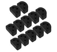 Generic 12pcs String Guitar Bridge Beads Classical Guitar Parts Classical Guitar Supply Accessory Guitar Bridge Adapter Accessories Rubber Black