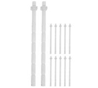 Generic 12pcs Toilet Push Button Rods Replacement Kit Toilet Flush Rods for Dual Flush Button Tank Pusher Compatible with Bathroom Repair