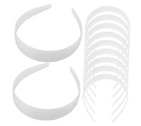 Generic 12pcs White Plain Head Wears Plastic Headbands for Women DIY Craft Hair Accessories for DIY and Decoration Ideal for Parties Events and Everyday Use