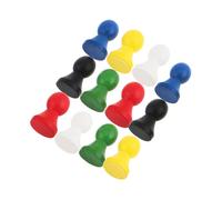 Generic 12pcs Wooden Game Pieces for Board Games Humanoid Chess Tokens for Checkers Flight Chess for Family Gatherings Precision Crafted