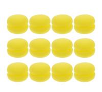 Generic 12pcs Yellow No-heat Sponge Hair Rollers Curling Hair Balls Soft Foam Styling Tools for Gentle Perm and Damage-free Styling at Home