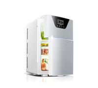 Generic 12V Car Fridge Cooler Warmer - Portable Mini Refrigerator 20L With Touch Display Double Door For Car And Home