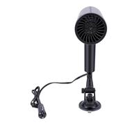Generic 12V Portable Car Heater Efficient Fast Heating Defroster for Winter Driving with Dual Suction Cup Mount (Black)