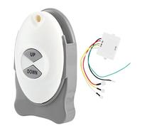 Generic 12V Windlass Switch Remote Kit for Marine Boat Trim Control, 50ft Range Wireless Receiver for Sailors ABS Material