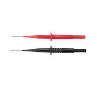 Generic 13 * 3 * 2 P5008 2st Black Red Banan Pick Insulated Multimeter Testing Sond Piercing Needles Needle Hole Sounds Car