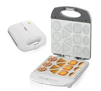 Generic 13 Holes Cookie Maker, 1400W Electric Biscuit Maker with LED Indicator, Non-Stick, Easy to Clean, Compact, Black, White, Stainless Steel