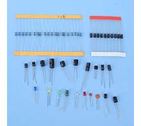 Generic 1390PCS Electronic Components Kit for Enthusiasts LED Diode Transistor Capacitor for Hobbyists and Students Silicon Material