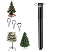 Generic 14.8" Artificial Christmas Tree Height Extender, Metal, 37.6 cm, Fits 0.5-1.25" Tree Poles, 6" Height Increase, Universal Compatibility, Secure Installation