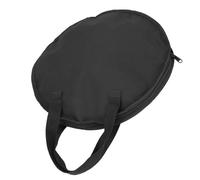 Generic 14 Inch Durable Black Oxford Cloth Drum Bag for Portable Dumb Drum Practice Pad with Rust-Proof Zipper Pulls, for Musician, Student