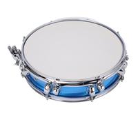 Generic 14 Inch Super Slim Stainless Steel Snare Drum with Drumsticks for Beginner Practice, Student Drumming, and Performance (Blue)