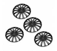 Generic 14 Inch Wheel Hub Cap Set Strong Protection Stylish Design for Sedan SUV Trucks ABS Black Silver 4PCS