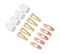 Generic 14pcs Contact Tip Gas Diffuser Tip Holder Set for Binzel 24KD MIG Welding Torch High Reliability Durable 0.8mm-1.2mm (Binzel 24KD (1.0mm Conductive))