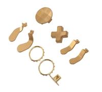 Generic 15 in 1 Metal Thumbsticks Accessory for One Elite Series 2, Premium Controller Accessories, Fit for Elite Series 2 Controller, Durable Stainless Steel Material (Gold)