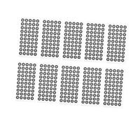 Generic 15 Sheets Reflective Markers Reflective Targets Marker Reflective Keychains 3d Scanning Marker Dots High Visibility Keychain Tag 3d Scanning Markers 3d Scanner Marker The Pet Black