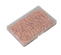 Generic 150Pcs Cute Paper Clips, Heart Shaped Bright Electroplated Metal Clips, Strong Clamping Force Paper, Ideal for Office, School & Home Organizing (Pink Gold)