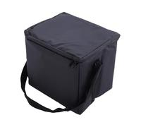 Generic 15L Insulated Cooler Bag with 20mm Thick Insulation Layer, Portable and Soft Cooler for Camping and Beach Trips, Black, Foldable Design