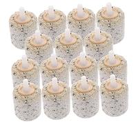 Generic 15pcs Aquarium Air Stone Air Bubbler for Fish Tank Stone Disc Pond Diffuser Air Stone Pump Volcano Bubbler for Fish Tank Hydroponics Aquarium Aerator Stone Tanks Plastic