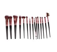 Generic 15pcs Makeup Brush Set, Professional Soft Cosmetic Brush Kit, Aluminum Tube Nylon Hair Brushes with Fluffy Head, Ideal for Brides Mothers Friends