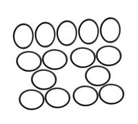 Generic 15pcs Rubber Trumpet Cornet Slide Stopper Ring Sturdy O-type Rubber Bumper for Instrument Tuning Protection Compatible Bach and King Trumpets
