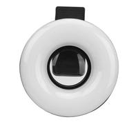 Generic 15X Zoom Macro Lens Mini Clamp/Holder Ring Light 3000K-6500K USB Charging for Phone Photography Video Recording Color: Black (Black)