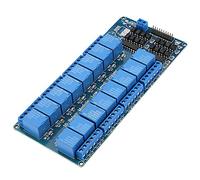 Generic 16 Channel Relay Module with Optocoupler Protection High Capacity 10A Low Level Actuator for MCU Development Board Appliance Control