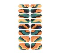Generic 16 Sheets Gel Nail Stickers Full Wraps Nail Polish Stickers Gel Nail Patches Cured Gel Nail Strips Manicure Nail Art Decor PP Material Suitable for Wo, Colorful