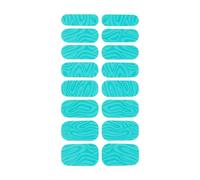 Generic 16 Sheets Gel Nail Stickers Full Wraps Nail Polish Stickers Gel Nail Patches Cured Gel Nail Strips Manicure Nail Art Decor PP Material Suitable for Wo, Green