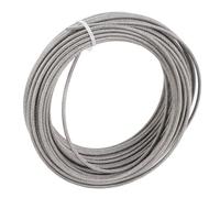 Generic 165ft Steel Wire Rope Cable Kit Versatile Solution for Garden Fencing and Outdoor Lighting Supports Made of Stainless Steel