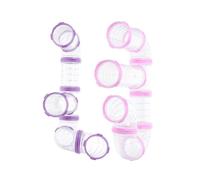 Generic 16pcs Hamster Cage Tunnel Kit, DIY External Tubes with Pink and Purple Connectors, Small Animal Cage Supplies for Adventure and Exercise