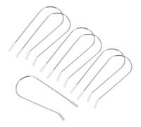 Generic 16pcs Stainless Steel Hot Roller Clips with Securing Pins, Replacement Hot Curler Clamp Set for Electric Heated Rollers, Suitable for Salon and Home Hair Styling